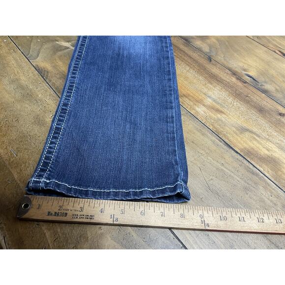 Ariat REAL Denim Women's Ivy Mid Rise Straight Leg Blue Denim Jeans 32R - Picture 9 of 10